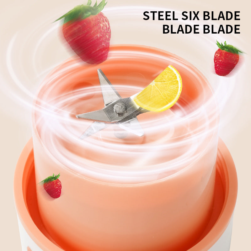 Portable USB Rechargeable Electric Juicer Blender – Wireless Citrus Orange Juicer, Mini Fruit Mixer & Ice Crushing Food Processor Cup